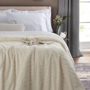 Frazada con flecos modelo Ginebra - Alcoyana