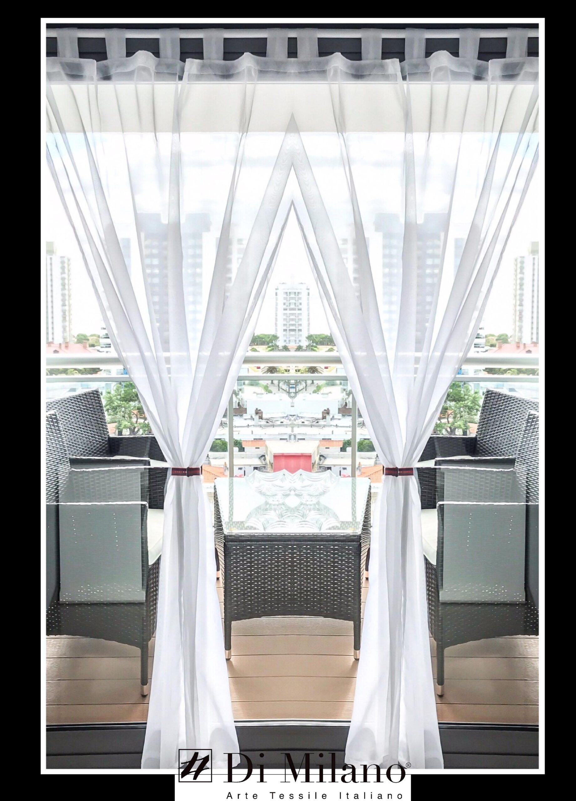 Cortinas Voile Simples – Di Milano - Blancas